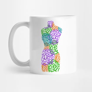 Floral Dress Form Mug